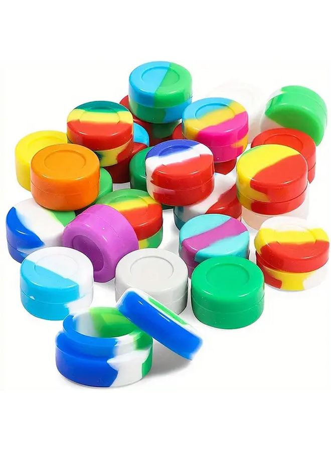 10pcs Assorted Colors Silicone Mini Storage Box For Cream Spice Portable Home Outdoor Travel Gift - Image 2