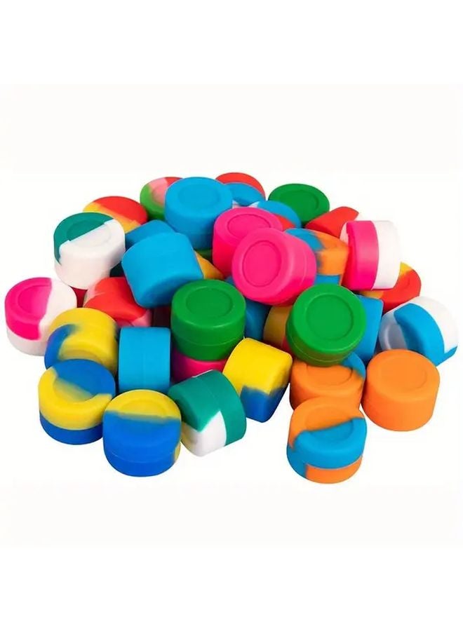 10pcs Assorted Colors Silicone Mini Storage Box For Cream Spice Portable Home Outdoor Travel Gift - Image 5