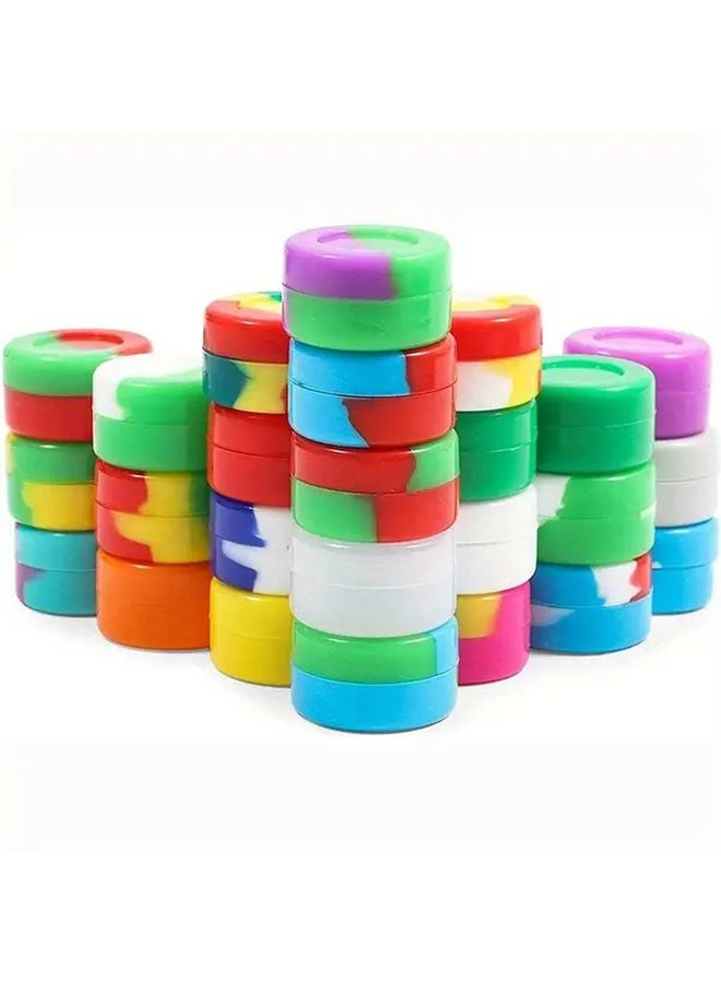 10pcs Assorted Colors Silicone Mini Storage Box For Cream Spice Portable Home Outdoor Travel Gift - Image 4