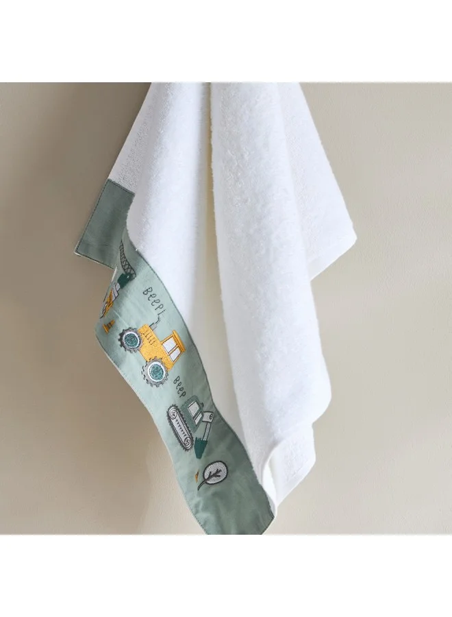 Home Box Grace Gearhead Beep Beep Turkish Cotton Kids Hand Towel 50 x 80 cm