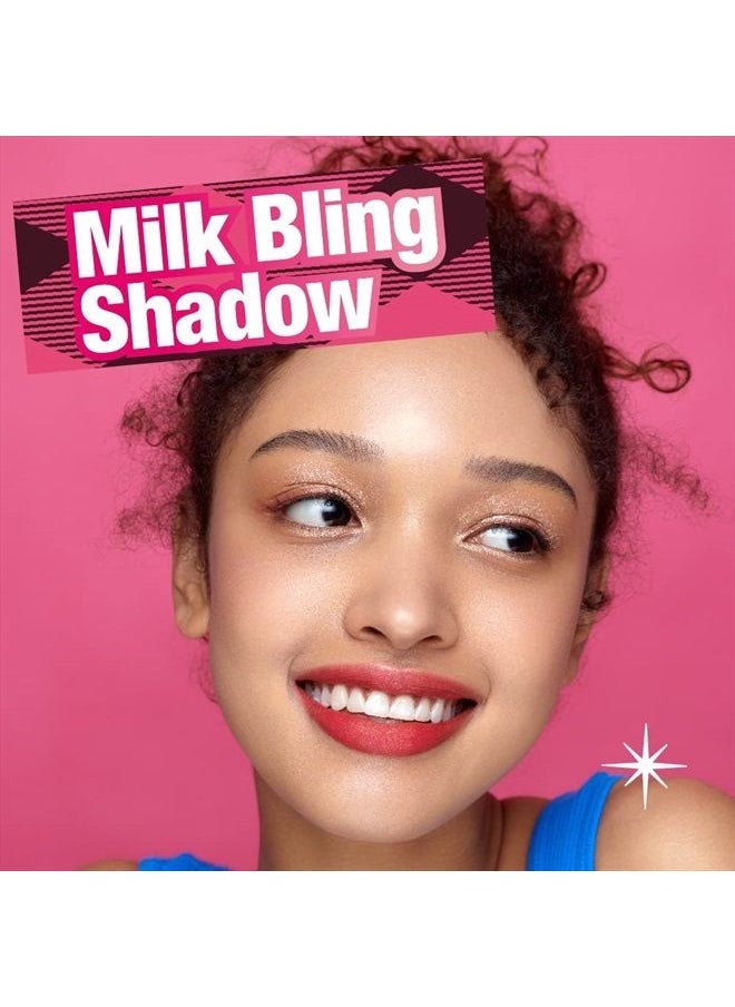 COLORGRAM - Milk Bling Shadow - 10 Final Pearl | Pigmented liquid glitter eyeshadow, Long-lasting shimmer for daily and party makeup, Multi-dimensional sparkling metallic finish, Opaque coverage, Quick - Image 1
