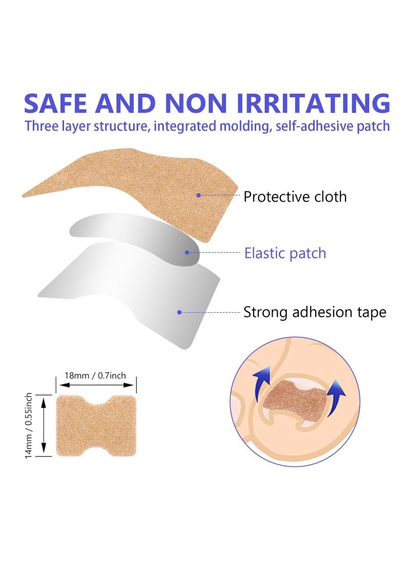 Sefudun 100 Pieces Ingrown Toenail Correction Stickers Elastic Toenail Corrector Patch Ingrown Toenail Corrector Strips Toe Nail Correction File Patches for Aesthetic Feet Relieves Pain Unisex  - Image 5