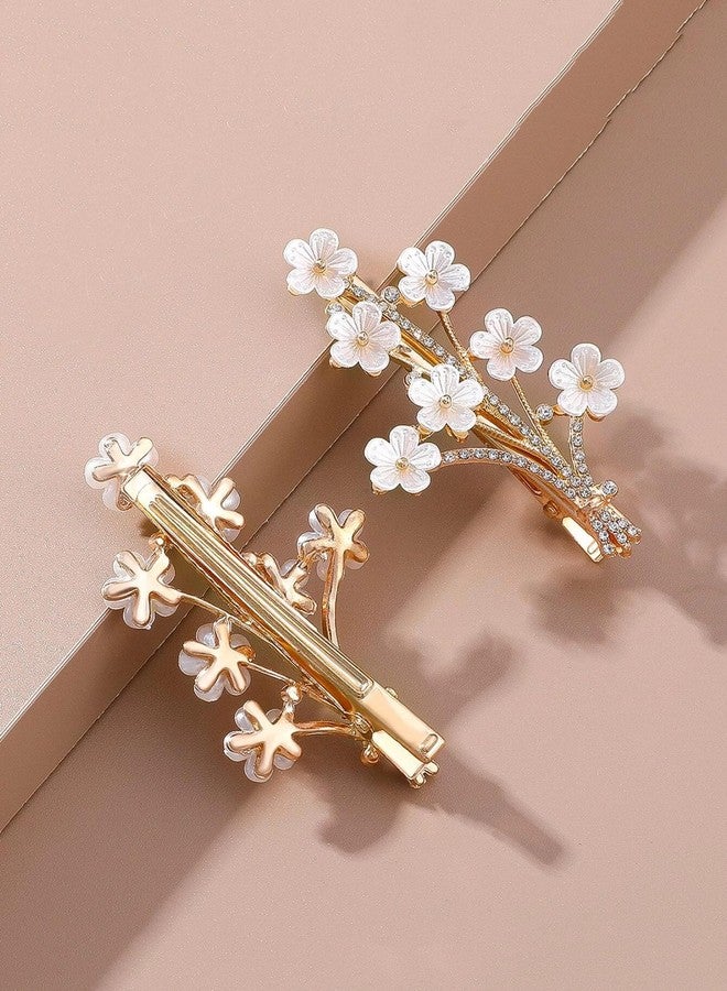 VSAKSH 2 Women's Bridal Rhinestone Crystal Hair Clips Hair Pins Wedding Hair Accessories Hair Pin Bride Barrette For Girls & Women - Image 3