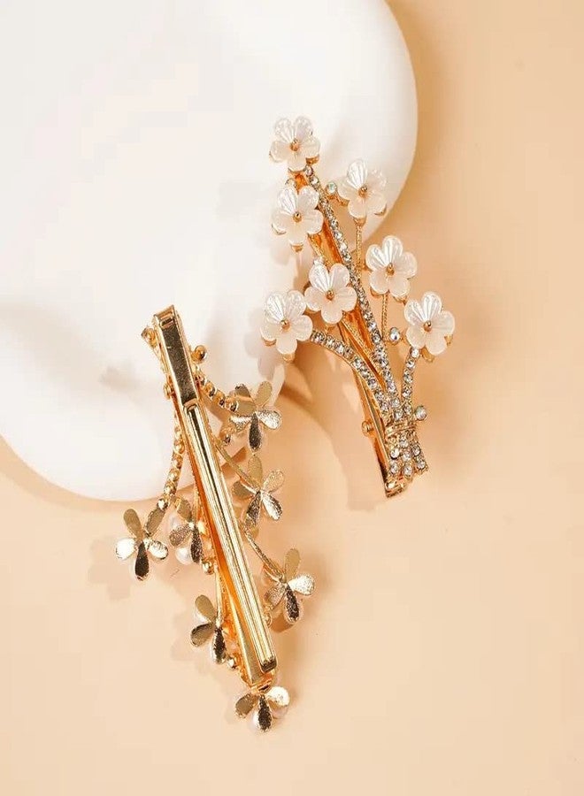 VSAKSH 2 Women's Bridal Rhinestone Crystal Hair Clips Hair Pins Wedding Hair Accessories Hair Pin Bride Barrette For Girls & Women - Image 5