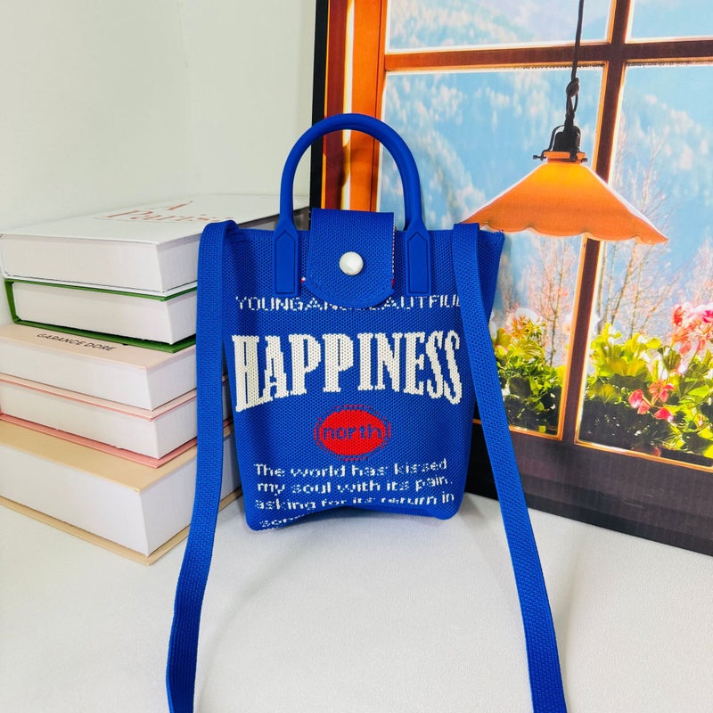 Original Design Cute Cartoon Knitted Crossbody Bag For Women Large Capacity Bag For Work, Commuting And Travel Handbag Available For - Image 3