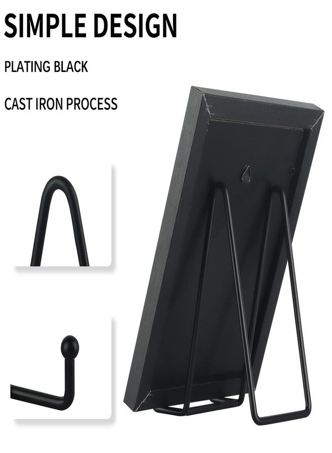 Decolore Black Metal Display Stands for Plate, Picture, Decorative Plate, Book, Photo Easel, Artistic Work - Image 4