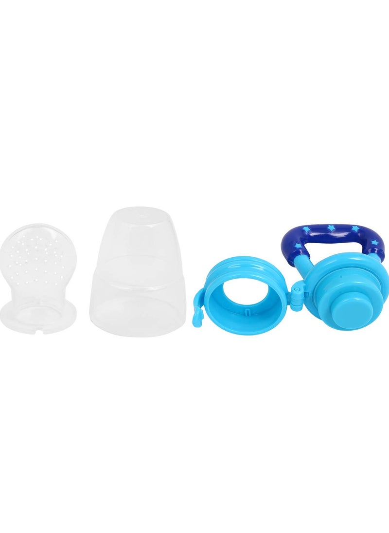 Pack Of 1 BPA Free Silicone Veggie Feed Nibble For Baby, M Size, 6 - 9 Months, Blue