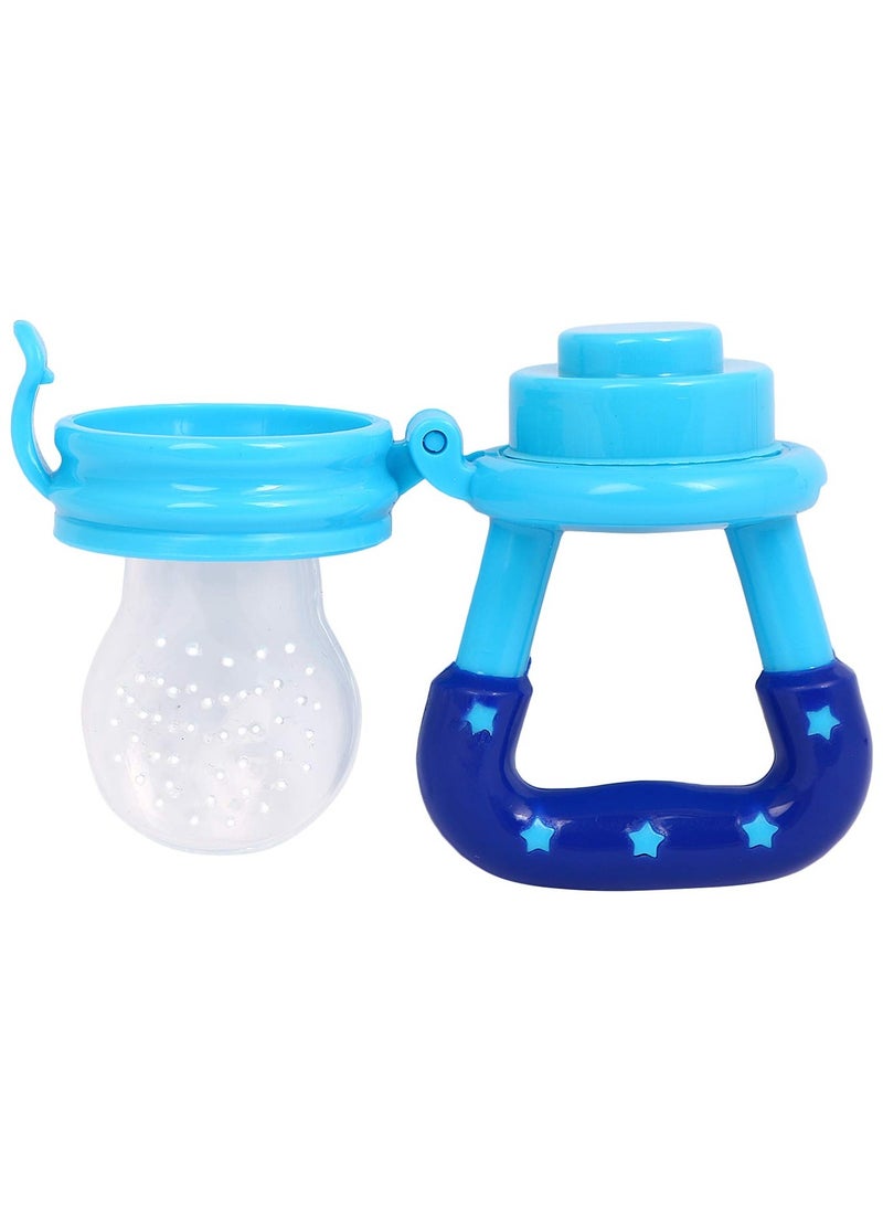 Pack Of 1 BPA Free Silicone Veggie Feed Nibble For Baby, M Size, 6 - 9 Months, Blue
