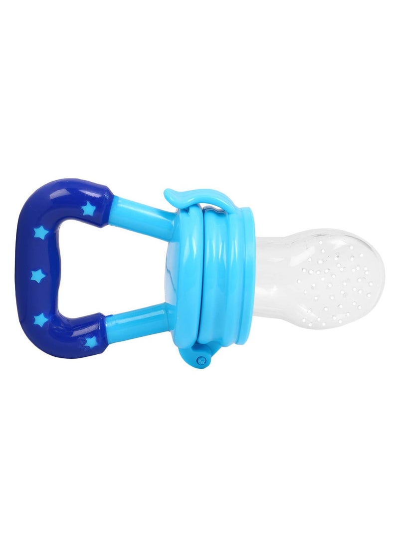 Pack Of 1 BPA Free Silicone Veggie Feed Nibble For Baby, M Size, 6 - 9 Months, Blue