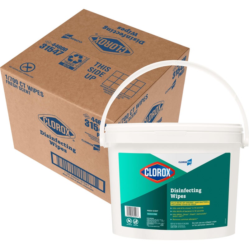 CloroxPro Clorox Disinfecting Wipes, Fresh Scent, 700 Count - Image 1