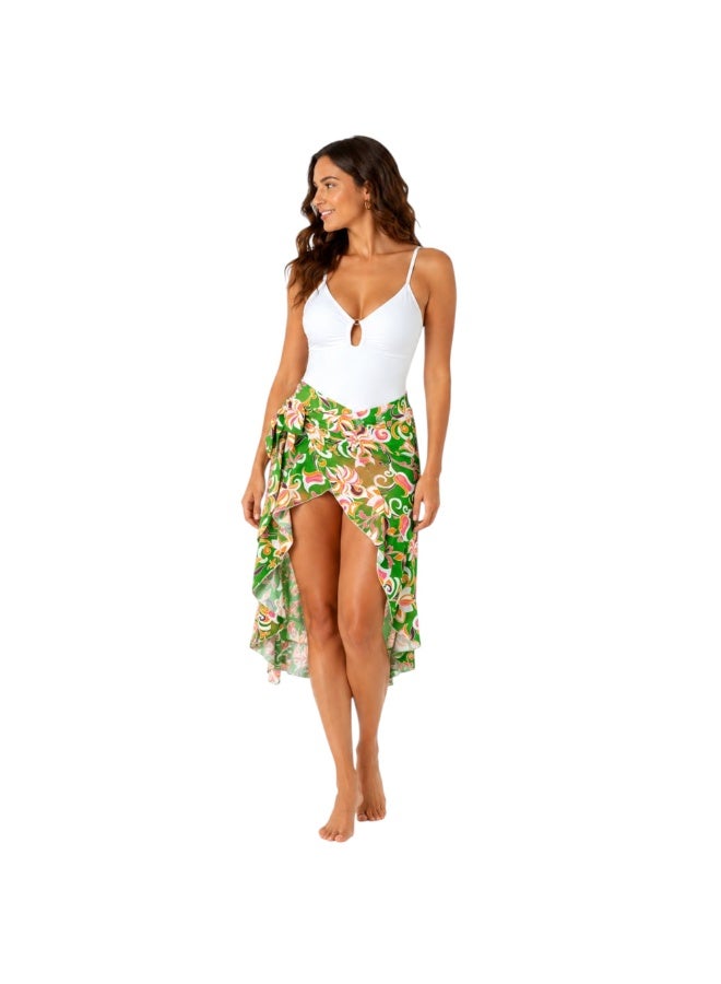 zecotex  Women's Chiffon Beach Wrap Skirt – Adjustable Tie Sarong Cover Up - Image 1