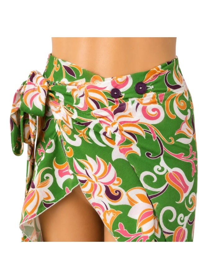 zecotex  Women's Chiffon Beach Wrap Skirt – Adjustable Tie Sarong Cover Up - Image 3