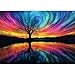 lamplig Puzzles for Adults 1000 Pieces Tree of Life Aurora Jigsaw Puzzles 1000 Pieces Puzzles with Letters on Back Hard Challenging 1000 Piece Puzzle for Gift 276x205 inch 11 Poster - Image 2