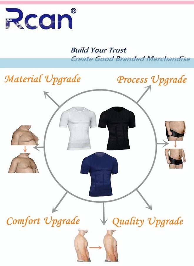 Rcan Men's Shapewear Abdomen Waist Body Underwear Tight Fitting Sports Corset  - Image 5