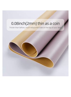 Cool Baby COOLBABY Multifunctional Office Desk Pad, Ultra Thin Waterproof PU Leather Mouse Pad, Dual Use Desk Writing Mat for Office/Home(90 * 45 CM，Gold + Pink)  - Image 3