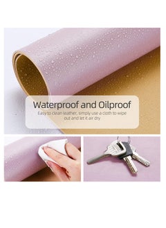 Cool Baby COOLBABY Multifunctional Office Desk Pad, Ultra Thin Waterproof PU Leather Mouse Pad, Dual Use Desk Writing Mat for Office/Home(90 * 45 CM，Gold + Pink)  - Image 4