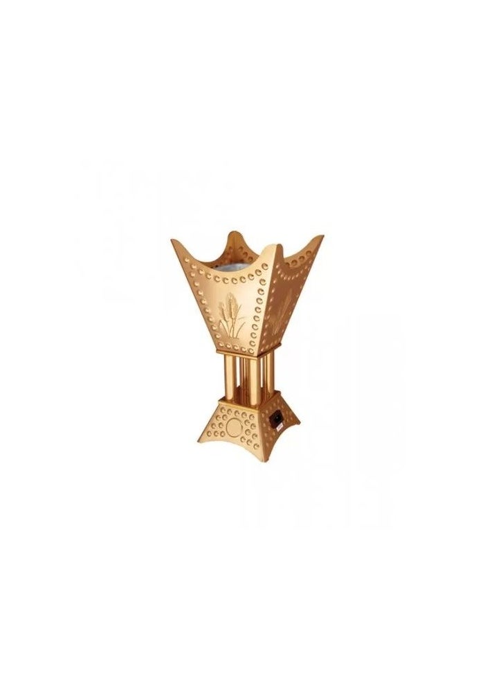 Alsaif home Indonesian Sunbulah incense burner, gold 