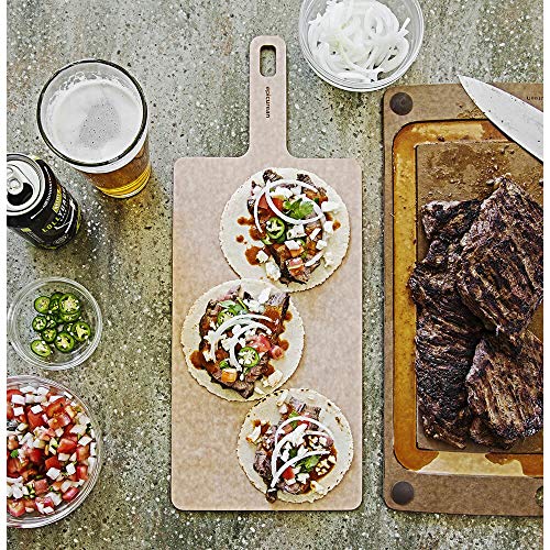 Epicurean Handy Series Cutting Board with Handle, 14-Inch by 7-Inch, Natural - Image 3