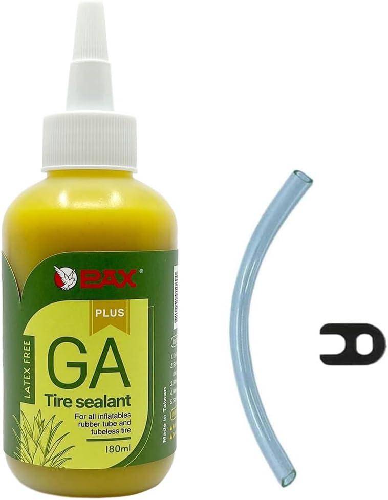 Pax 180ml GA Tire Sealant, Flat Prevention Savior, Strong Sealing, Non-corrosive, Suit for All Motorcycles & Bicycles, Clincher, Tubular, Tubeless. with Conduit & A-Type Tool - Image 1