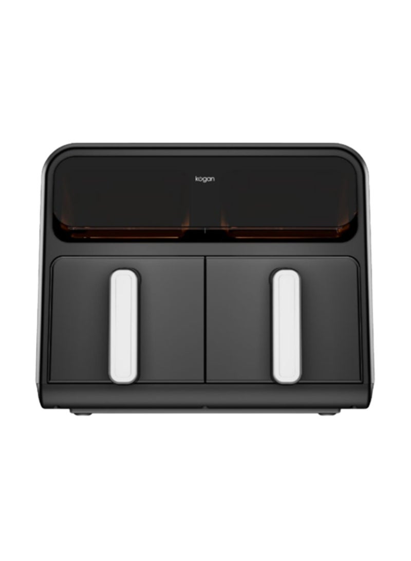 Kogan Dual Zone Air Fryer 8L XXL, KA8LDZNMIDA, 1800W, Oil-Free, Digital LED Touch Control, Adjustable Temperature & Timer, Large Capacity, Black - Image 1