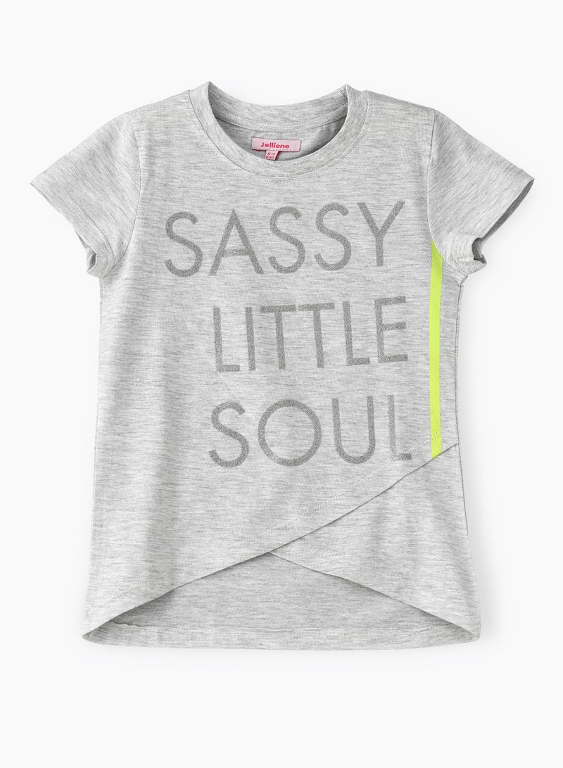 Jelliene Knit top with print in front - Image 1