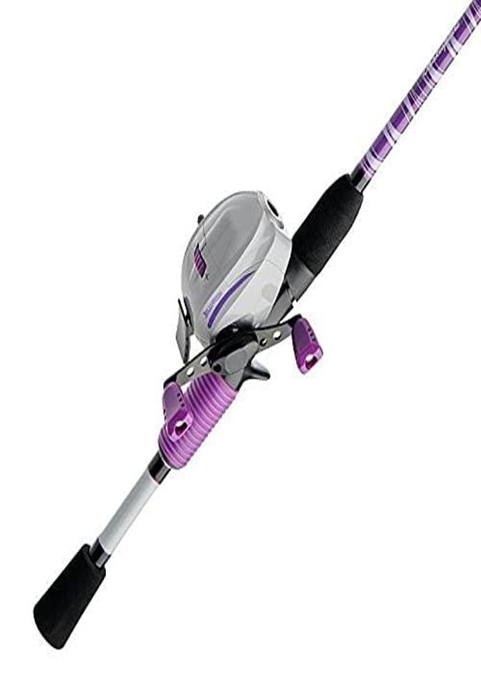 Shakespeare Jellyfish Spincast Reel and Fishing Rod ComboPurple 56 Medium 2pc - Image 2