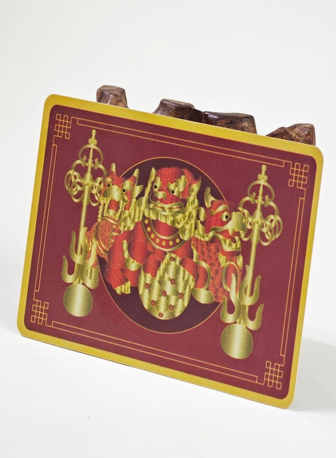 Fengshuibringluck Feng Shui 3 Celestial Guardians Card with Ksiddigarbha's Implements Good Luck and Fortune Warding Off Evil New Year Amulet Plastic Card - Image 4