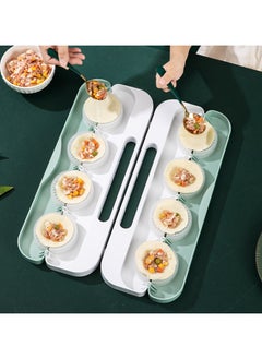 General This dumpling making artifact food-grade plastic household dumpling machine manual eight-grid dumpling mold large-capacity set  - Image 1