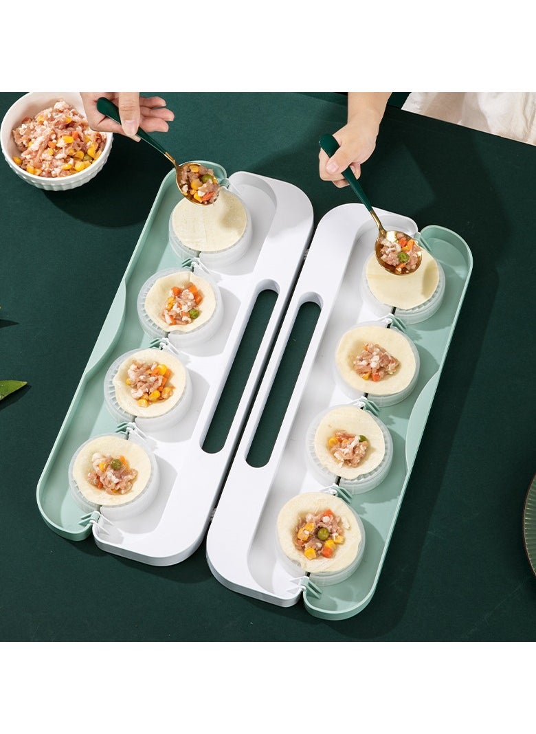 General - This dumpling making artifact food-grade plastic household dumpling machine manual eight-grid dumpling mold large-capacity set - Image 1