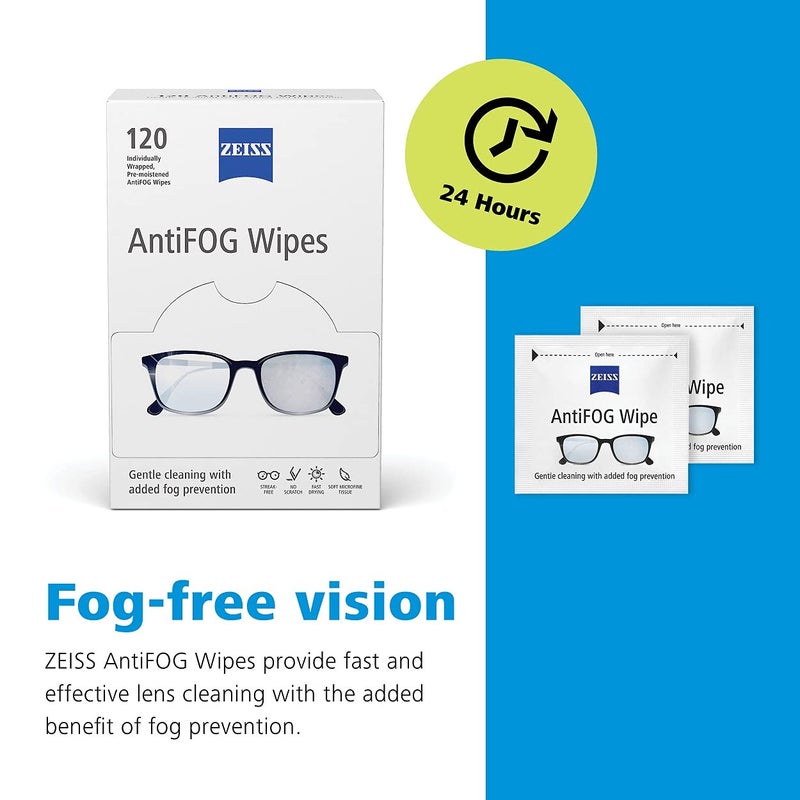 ZEISS AntiFOG wipes, 120 count - Image 5