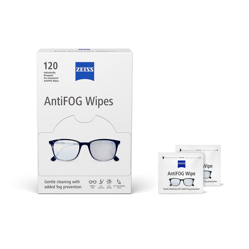 ZEISS AntiFOG wipes, 120 count - Image 1