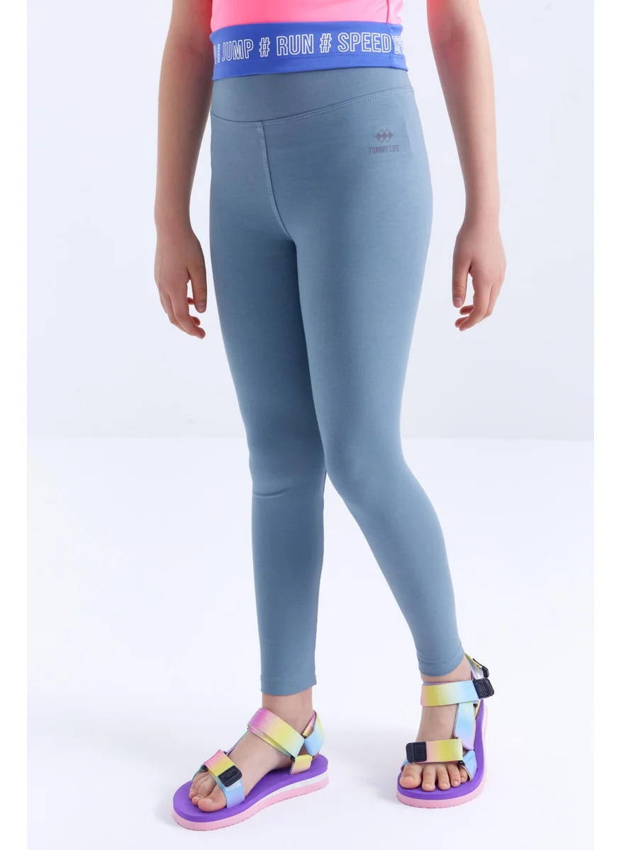 Tommy Life Mint Green High Waist Skinny Leg Girls Leggings - 75047