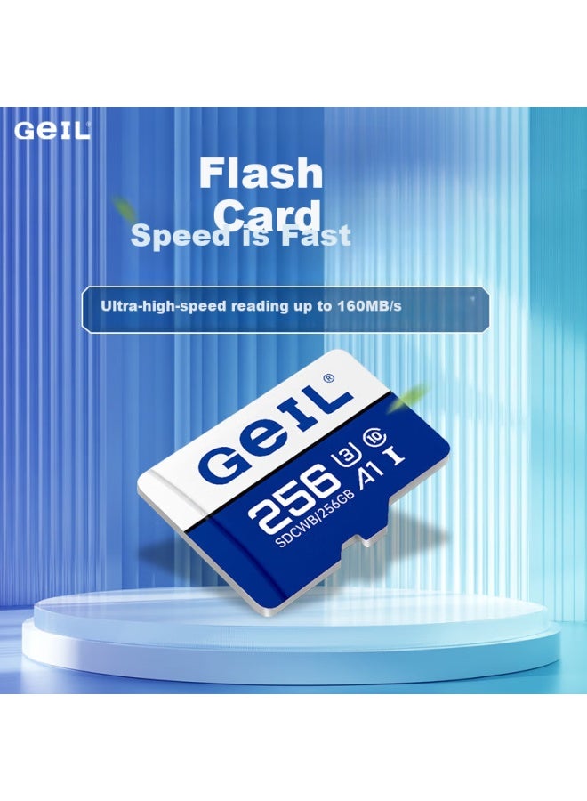 Geil 32gb Tf Memory Card U3 Class10 Highly Durable For Phones/cameras/dash Cams/security Cameras Blue And White - Image 1