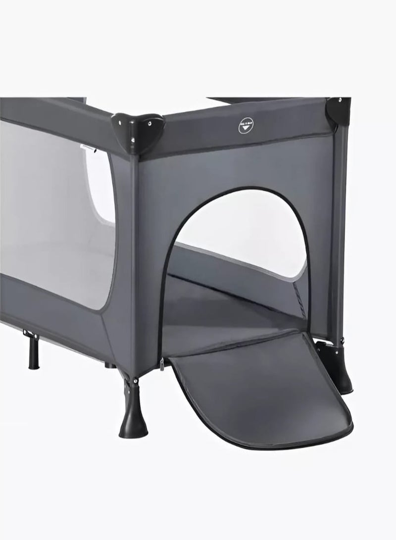 BABYCARA Playpen Cot Foldable Baby Bed With Zipper Door And Carrying Bag 120x60  - Image 2