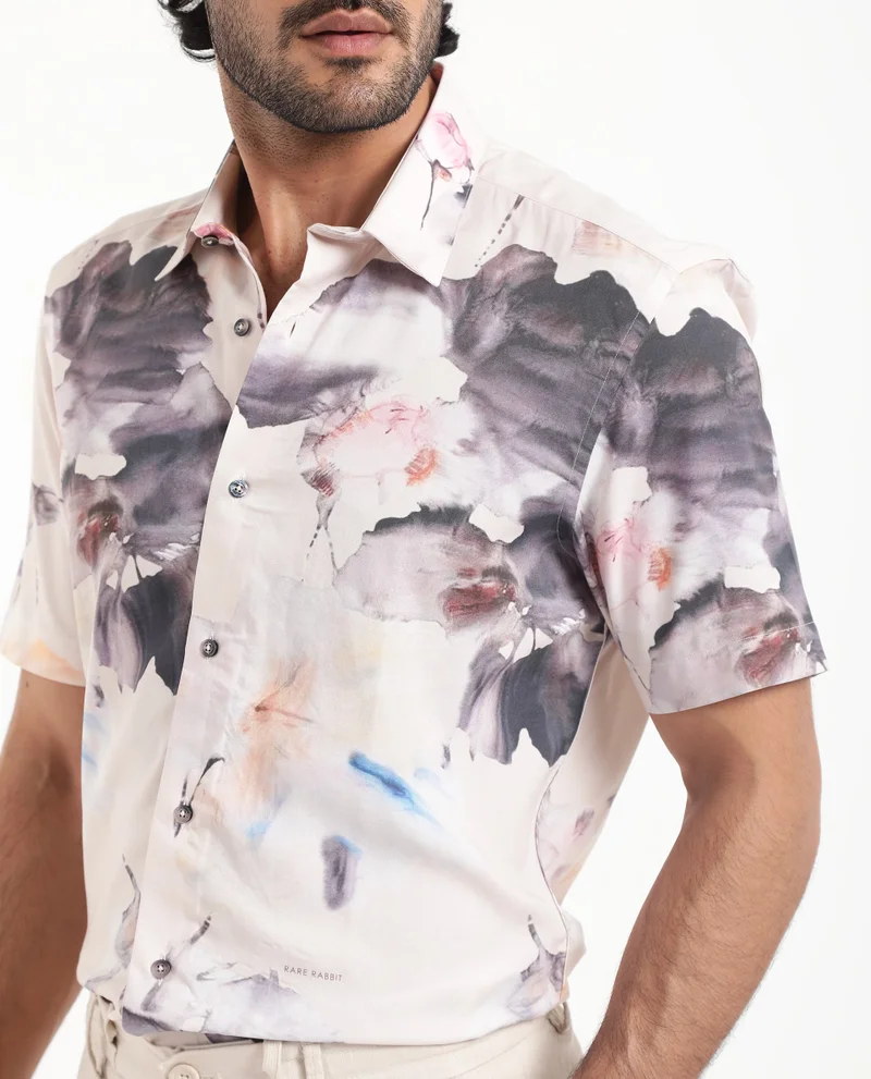 Rare Rabbit Men's Floral Print Shirt