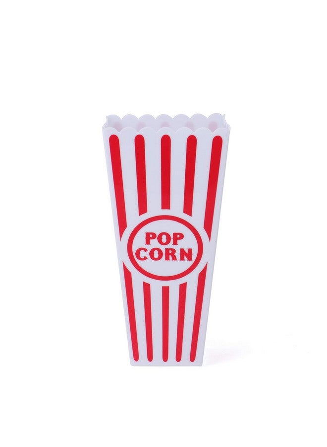 Tebery 20 Pack Plastic Open-Top Popcorn Boxes Reusable Movie Theater Style Popcorn Container Set -7.7" Tall x 4" Square - Image 4