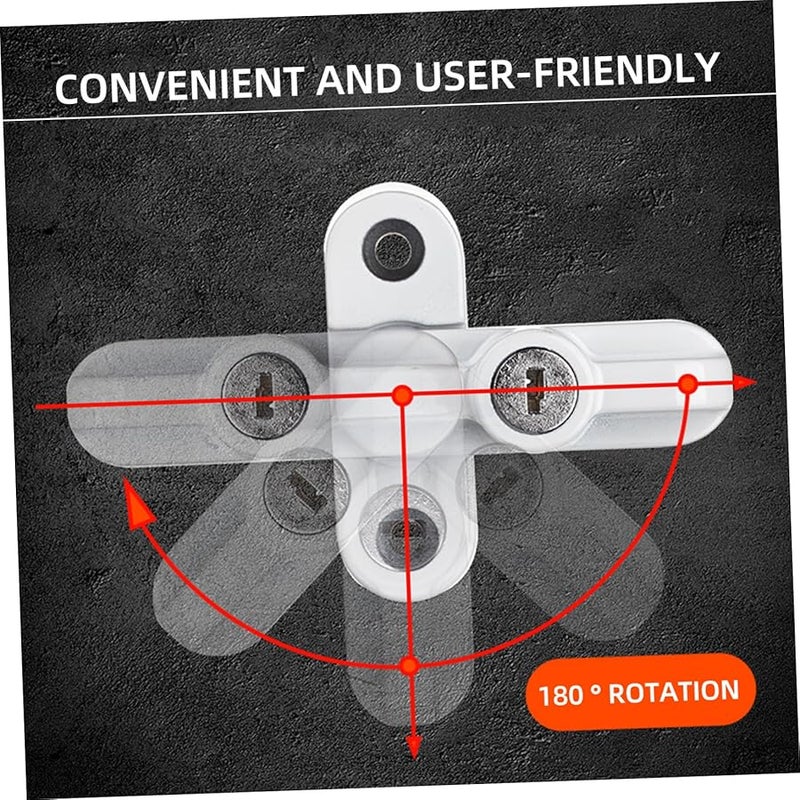 4 Pack Keyed Window Locks For Sliding Doors And Windows Easy Installation - Image 4