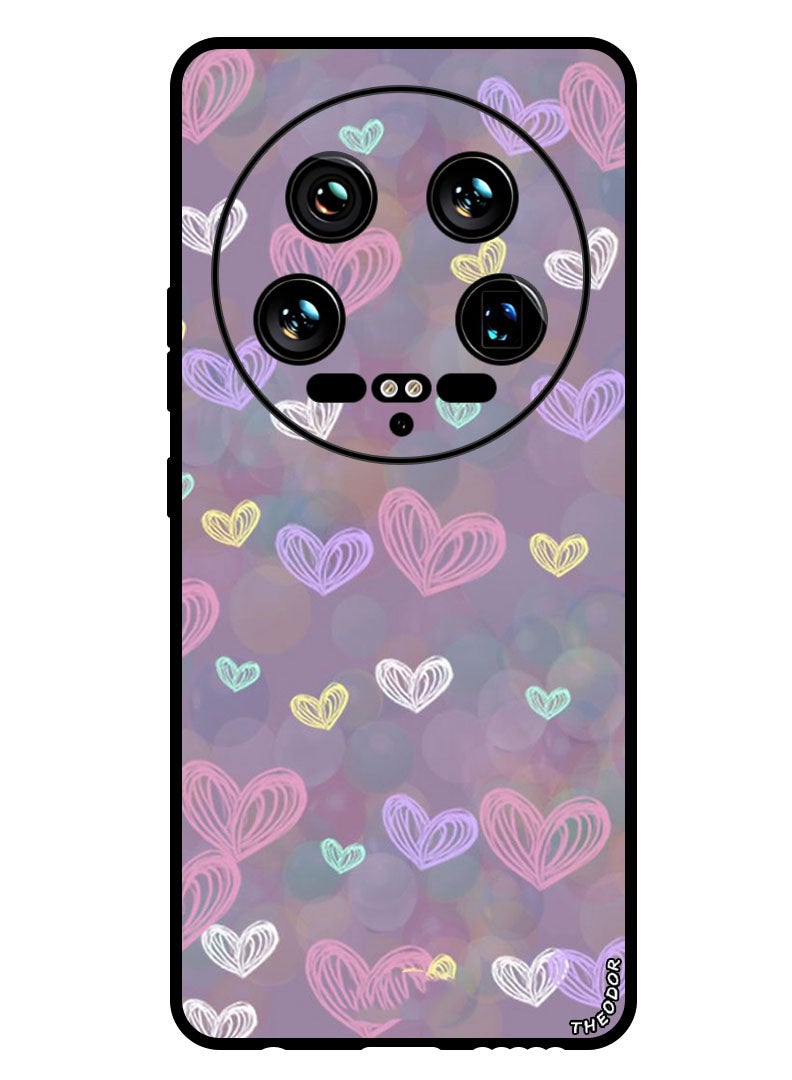 Theodor Protective Case Anti Scratch Shock Proof Bumper Cover For Xiaomi 14 Ultra Small Hearts (4) - Image 1