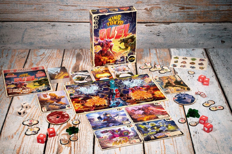 IELLO: King of Tokyo: Duel - Two-Player Board Game, Fun & Tactical Giant Monster Clash Dice Game, Classic Strategy, Family Ages 8+, 2 Players, 20 Min - Image 3