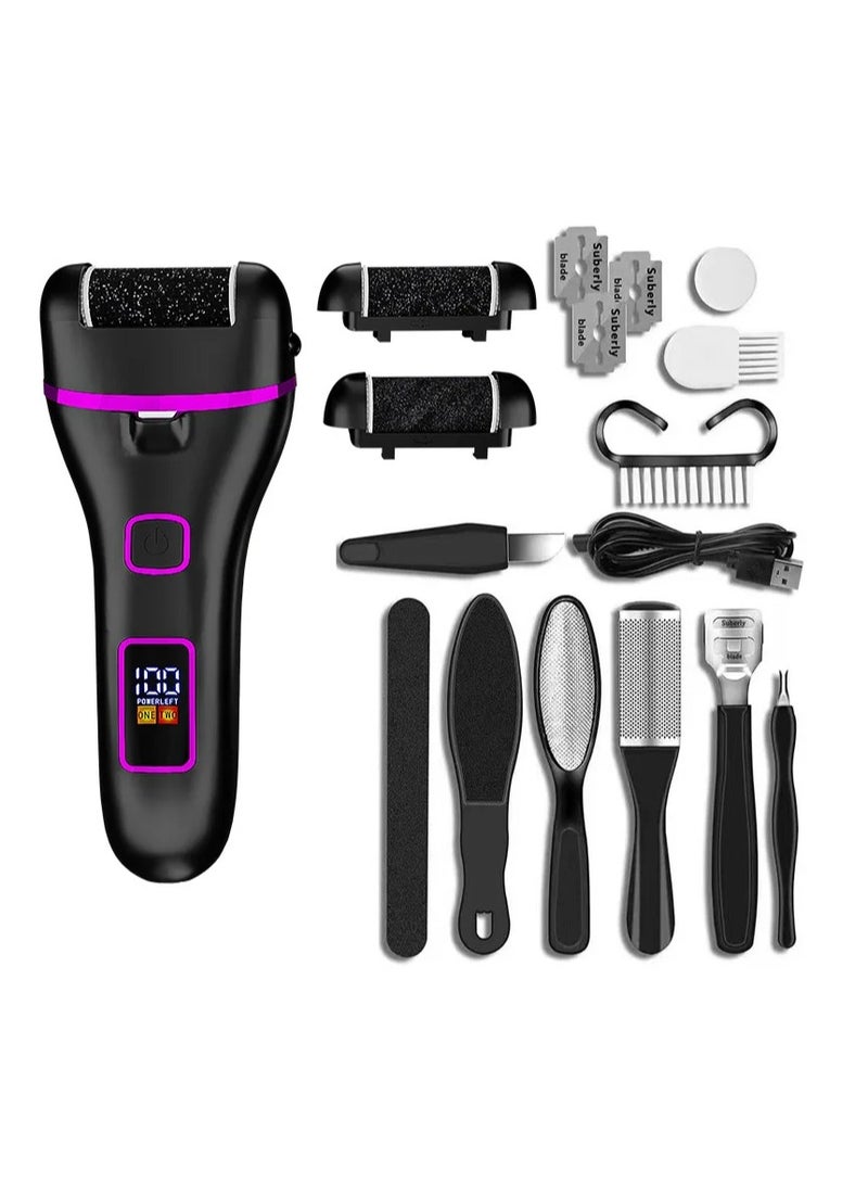 ورق صنفرة كهربائي للقدمين، مزيل مسامير القدمين الكهربائي، جهاز تقشير القدمين الكهربائي، جهاز باديكير، أدوات باديكير - Image 1