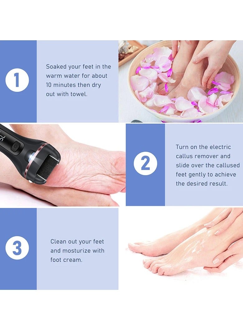 ورق صنفرة كهربائي للقدمين، مزيل مسامير القدمين الكهربائي، جهاز تقشير القدمين الكهربائي، جهاز باديكير، أدوات باديكير - Image 4