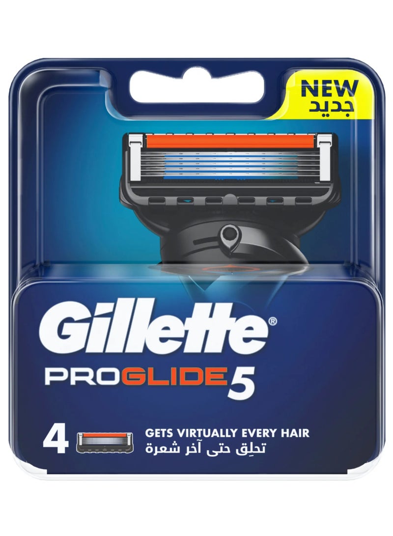 شفرات حلاقة يدوية بديلة من جيليت فيوجن برو جلايد 5، 4 قطع - Image 1