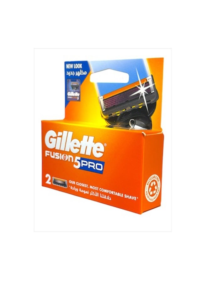 Gillette Fusion 5 Pro Manual Blades Refills 2 pcs