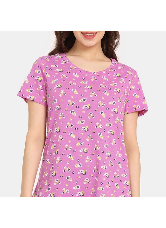 zivame Set of 2 - Zivame Printed T-shirt with Short Sleeves  - Image 3