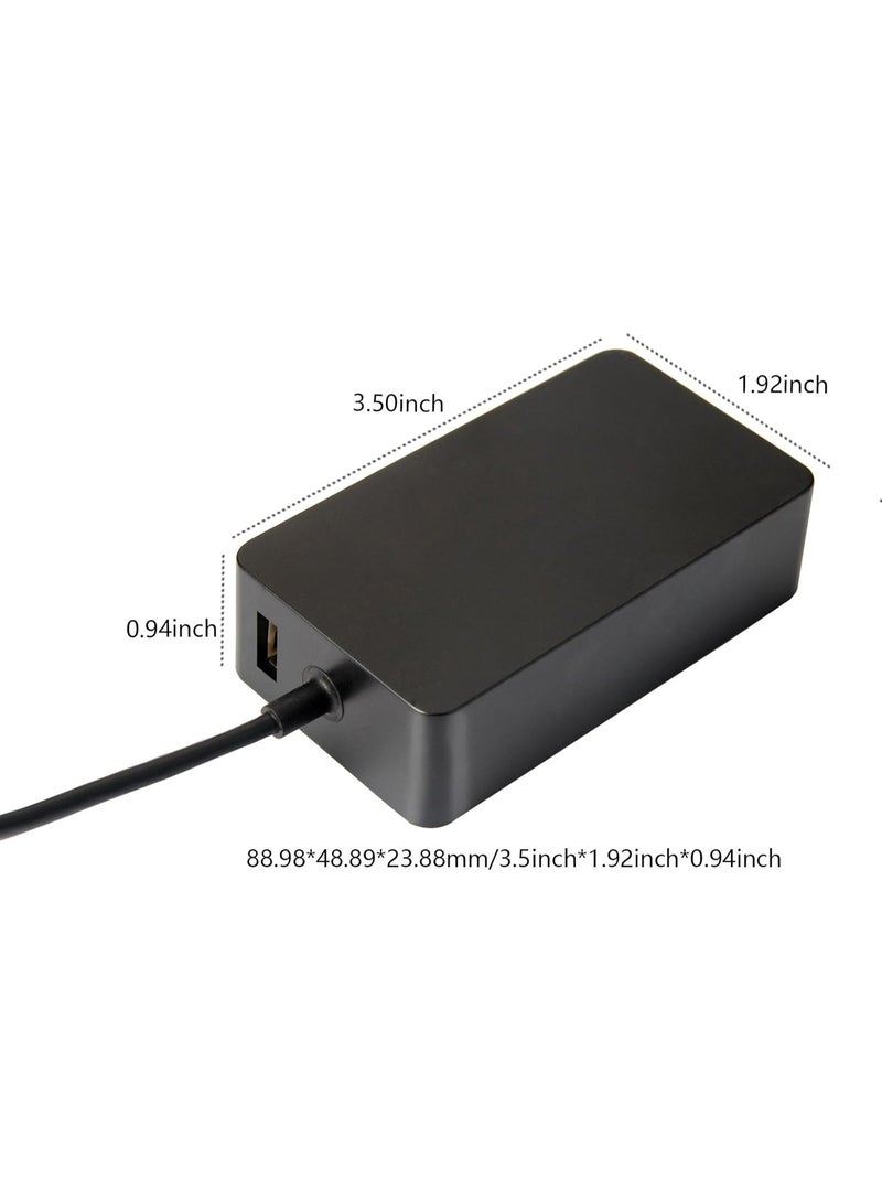 Tablet Charger with USB Port(5V 1A), 15V 4A Adapter Compatible with Microsoft Surface Pro 3, Surface Pro 4 Model 1706 - Image 2