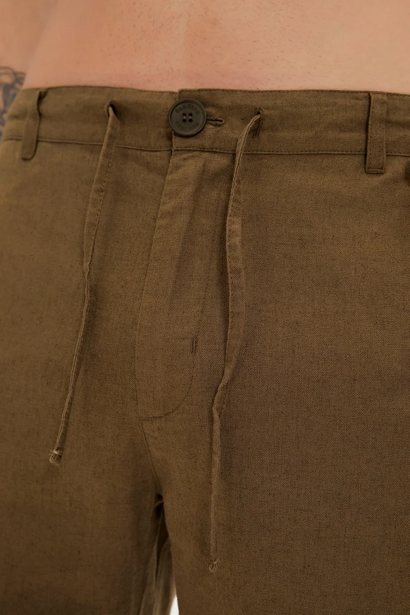 باد بير Lyne Khaki Side Pocket Men's Shorts