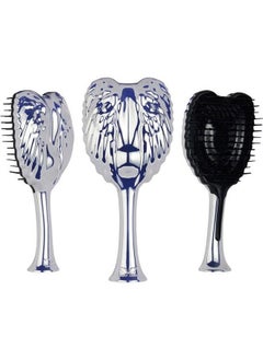 Tangle Angel Pro Detangling Hair Brush Best Detangler Comb For All Hair Types ; White Chrome  - Image 2
