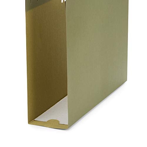 Blue Summit Supplies Extra Capacity Hanging File Folders, 25 Reinforced Hang Folders, Heavy Duty 3 InchExpansion, Designed for Bulky Files and Charts, Letter Size, Standard Green, 25 Pack - Image 3