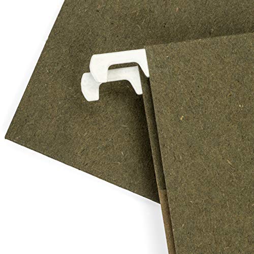 Blue Summit Supplies Extra Capacity Hanging File Folders, 25 Reinforced Hang Folders, Heavy Duty 3 InchExpansion, Designed for Bulky Files and Charts, Letter Size, Standard Green, 25 Pack - Image 4