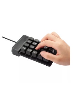 Generic USB Numeric Keypad, Portable Mini Wired Numeric Keypad, 19 Keys Accounting Numeric Keypad for Desktop Laptop PC, Black  - Image 4